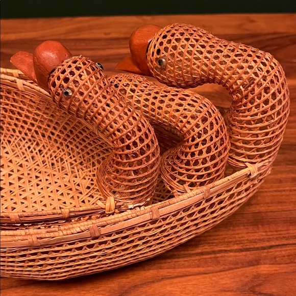 3 Handcrafted Woven Duck Baskets - Picture 10 of 11
